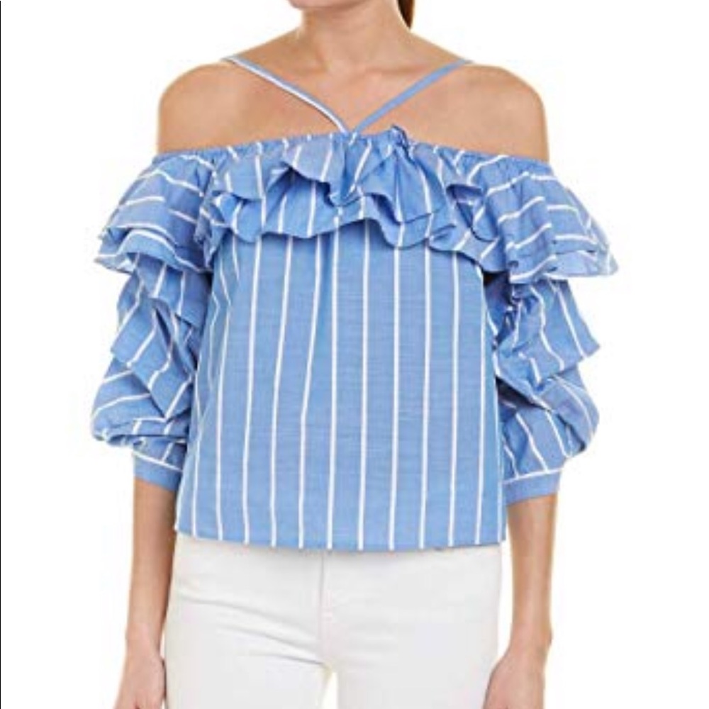 Joie Ruffle Off the Shoulder Top